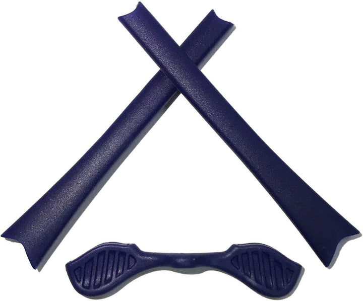 HKUCO Blue/Black Polarized Replacement Lenses plus Blue Earsocks Rubber Kit For Oakley Radar Path