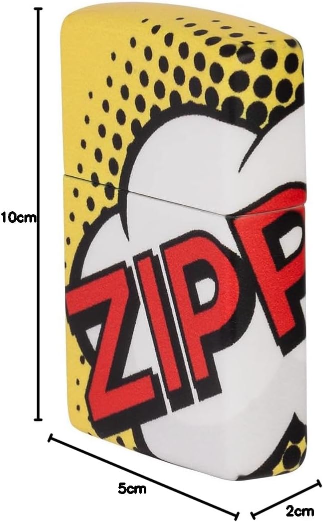 Zippo Sturmfeuerzeug - Comic, 540°, Color Image - Nachfüllbar - Wiederverwendbar - Windfestes Design