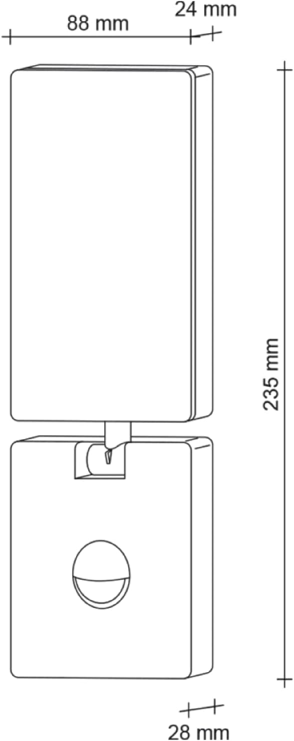 SEBSON LED Aussenleuchte mit Bewegungsmelder - 2er Set - Wandleuchte anthrazit 15W 900lm kaltweiss 5