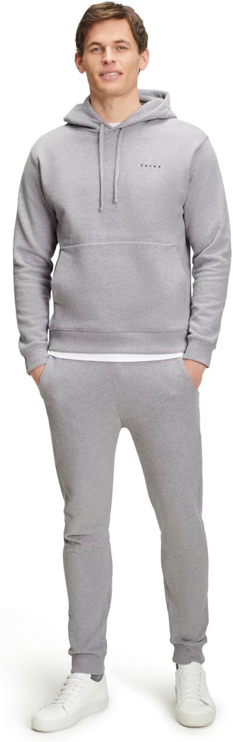 FALKE Herren Basic Sweat Hoody Kapuzenpullover weich hautfreundlich atmungsaktive Baumwolle 1 Stück