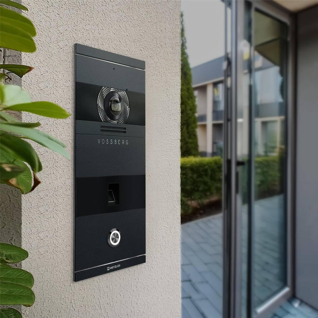 Metzler VDM10 2.0 Video Sprechanlage mit Kamera, Fingerprint, Smartphone App, SIP, LAN PoE, integrie