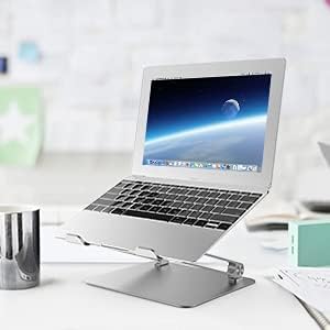 Konsol Laptopständer, Faltbarer Laptop-Riser, verstellbare Winkel, Aluminium leicht und langlebig, L