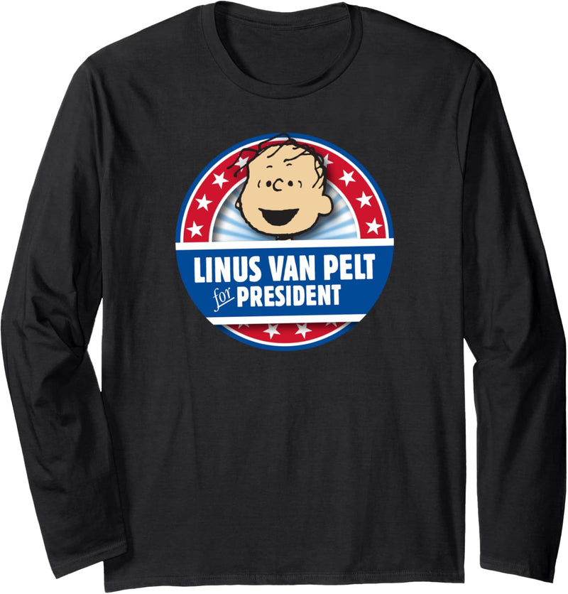 Peanuts Linus Van Pelt als Präsident Langarmshirt