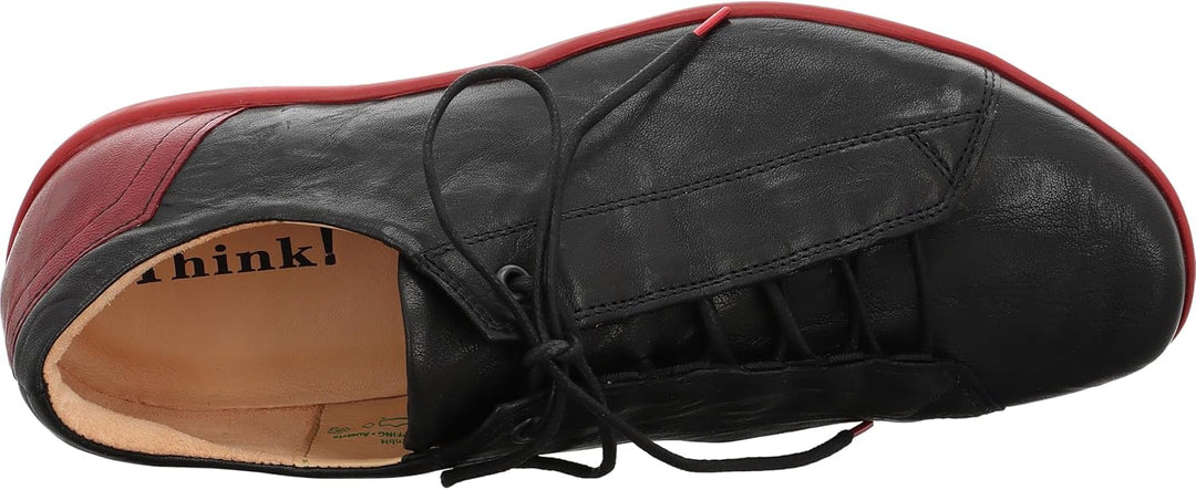Think Stone Herren Derby Schnürhalbschuhe 44.5 EU 0000 Schwarz Kombi, 44.5 EU 0000 Schwarz Kombi
