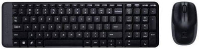 Logitech MK220 Kompaktes, Kabelloses Set mit Tastatur und Maus für Windows, Spanisches QWERTY-Layout