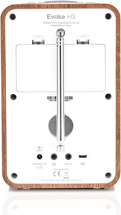Pure Evoke H3 Bluetooth Digitalradio (DAB+, DAB, UKW, Bluetooth, Sleep-Timer, Weckfunktion, Countdow