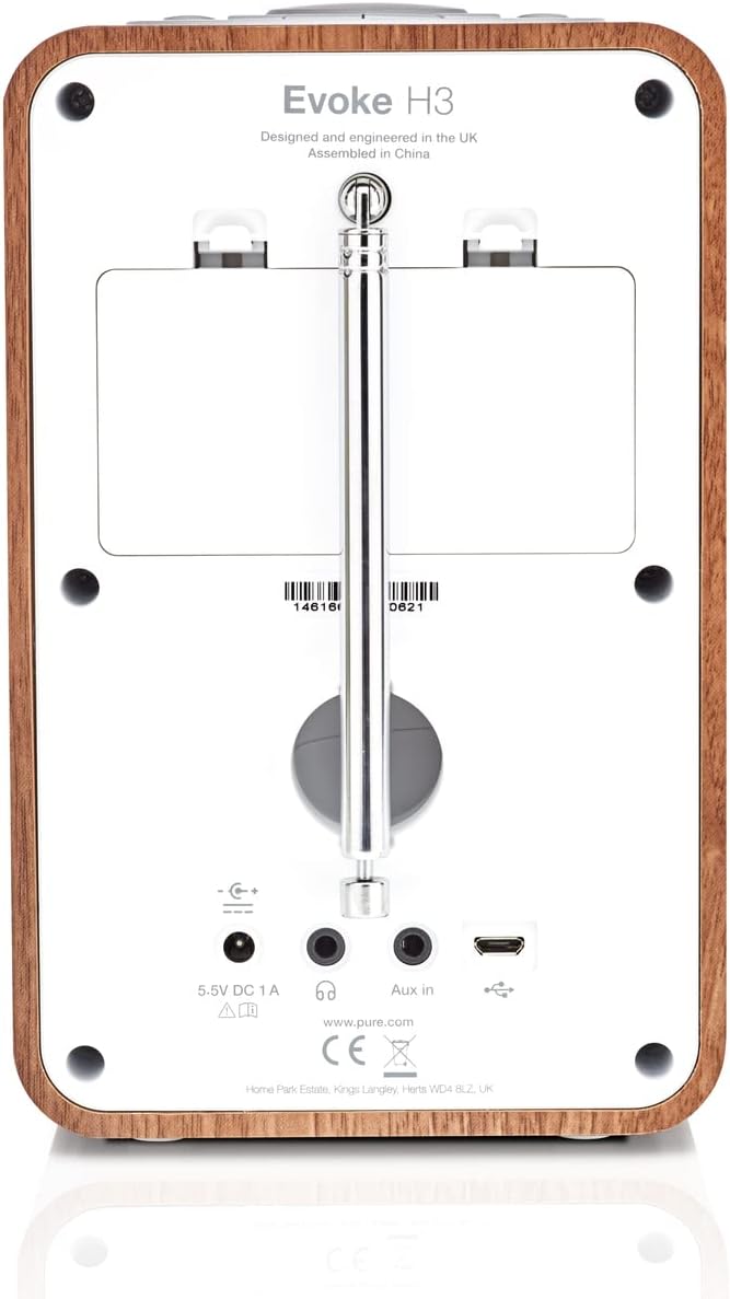 Pure Evoke H3 Bluetooth Digitalradio (DAB+, DAB, UKW, Bluetooth, Sleep-Timer, Weckfunktion, Countdow