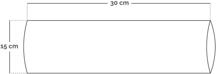 Vivezen – Yoga- und Fitnessrolle aus EPP-Hartschaum mit hoher Dichte – 90 x 15 cm – Schwarz Schwarz