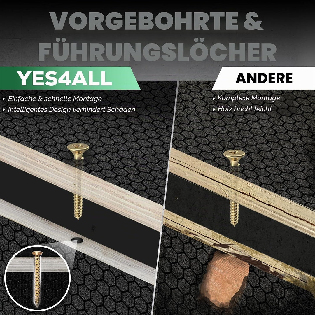 Yes4All 3-in-1 Plyometrische Box aus Holz – hält bis zu 204 kg – Vielseitige plyometrische Box für H