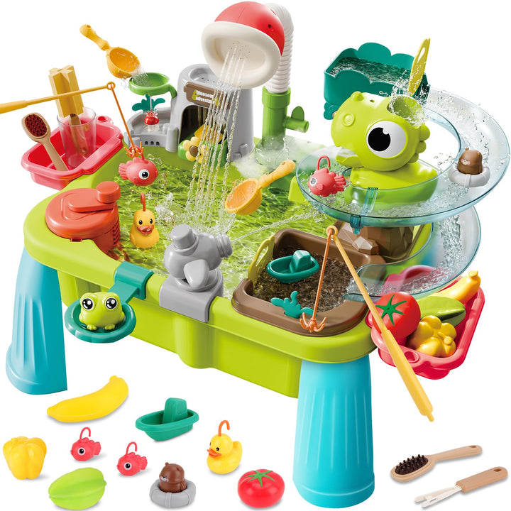 deAO Wasserspieltisch für Kinder, Sand und Wassertisch Spielzeug mit Automatischer Zirkulationspumpe