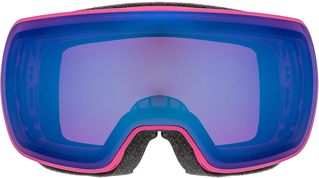 Uvex Unisex Compact Fm Skibrille (1er Pack), black matt/silver-blue