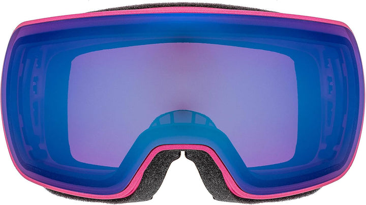 Uvex Unisex Compact Fm Skibrille (1er Pack), black matt/silver-blue