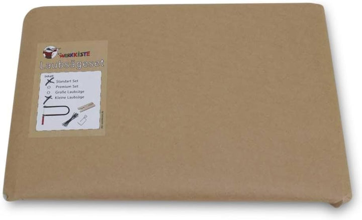 Kinder Laubsägeset ab 6 Jahren I 17 cm Länge I Echtes Laubsäge Set mit Kinderlaubsäge, Sägetisch, 12