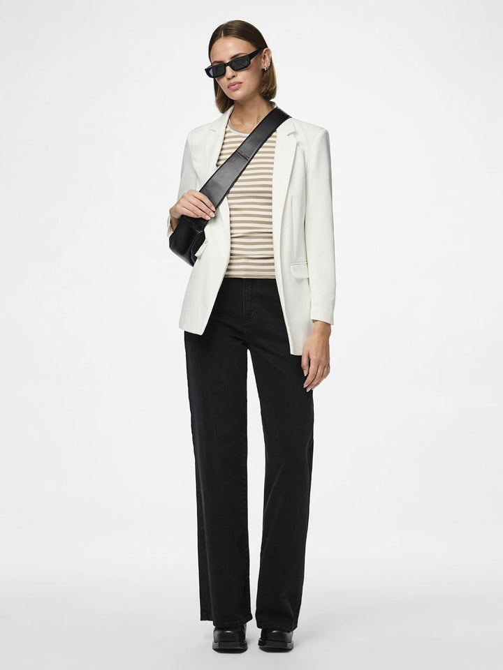 PIECES Damen Pcbozzy Ls Loose Noos Bc Blazer XS Cloud Dancer, XS Cloud Dancer