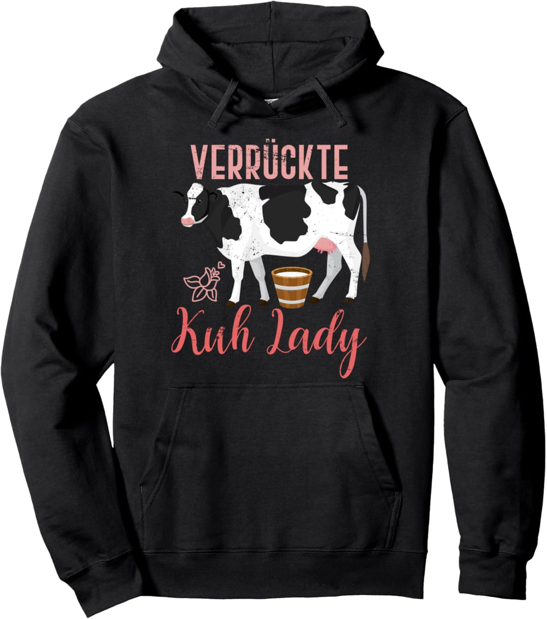 Landwirtin Geschenk Kuh Tiermotiv Bauernhof Kuh Pullover Hoodie