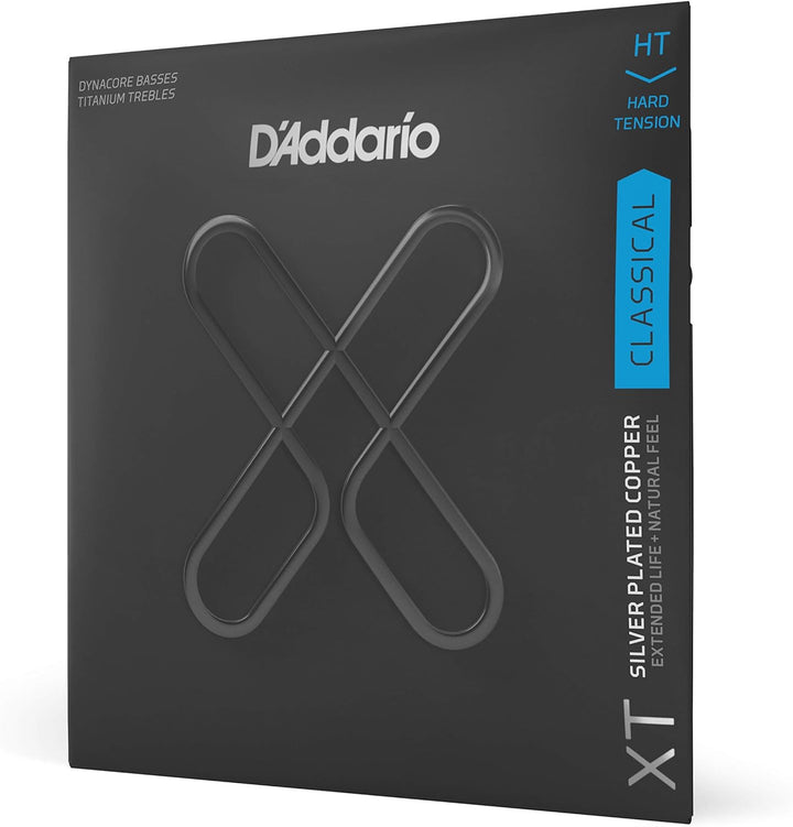 D'Addario XTC46TT, XT Classical Dynacore Titanium Saite, Starke Spannung Hard Tension Titanium, Hard