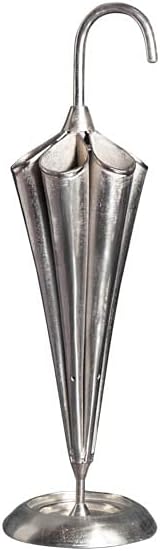 riess-ambiente.de Eleganter Schirmständer Umbrella 91cm Silber Aluminium für 6 Schirme Ständer Wohna