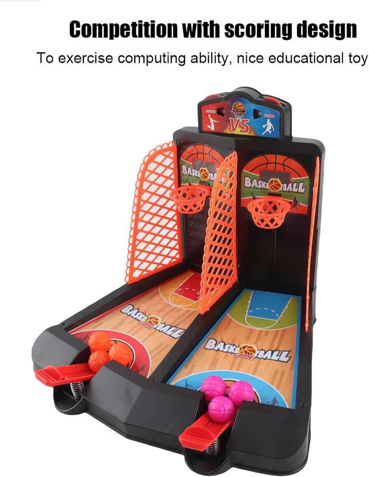 VGEBY Tisch-Basketball-Schiessspiel, Kunststoff-Tisch-Basketball-Schiessspiel für Eltern, Kinder, In