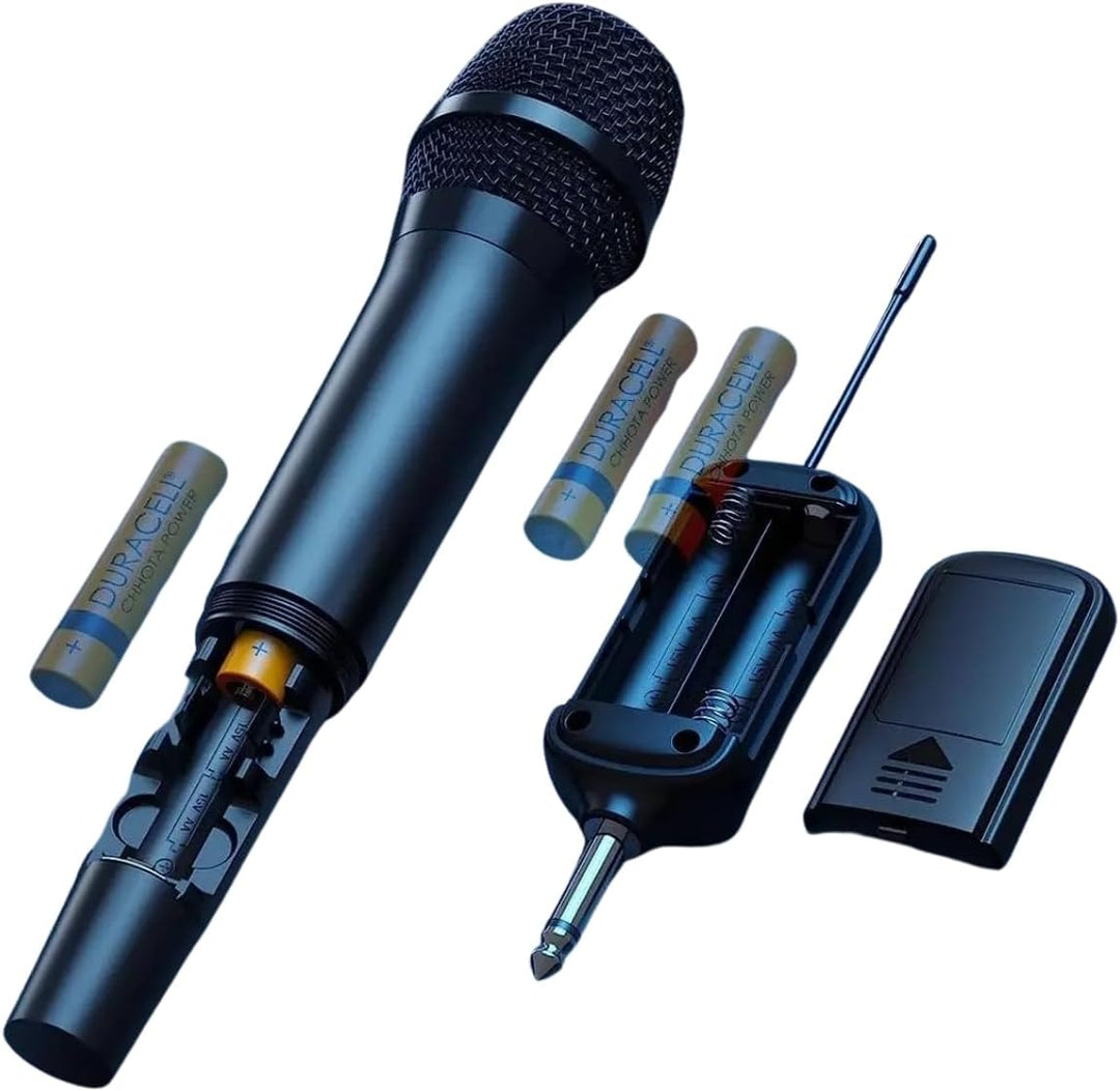 Maono WM760 A2 - Drahtloses Mikrofonsystem mit 2 Mikrofonen und Empfänger, schwarz