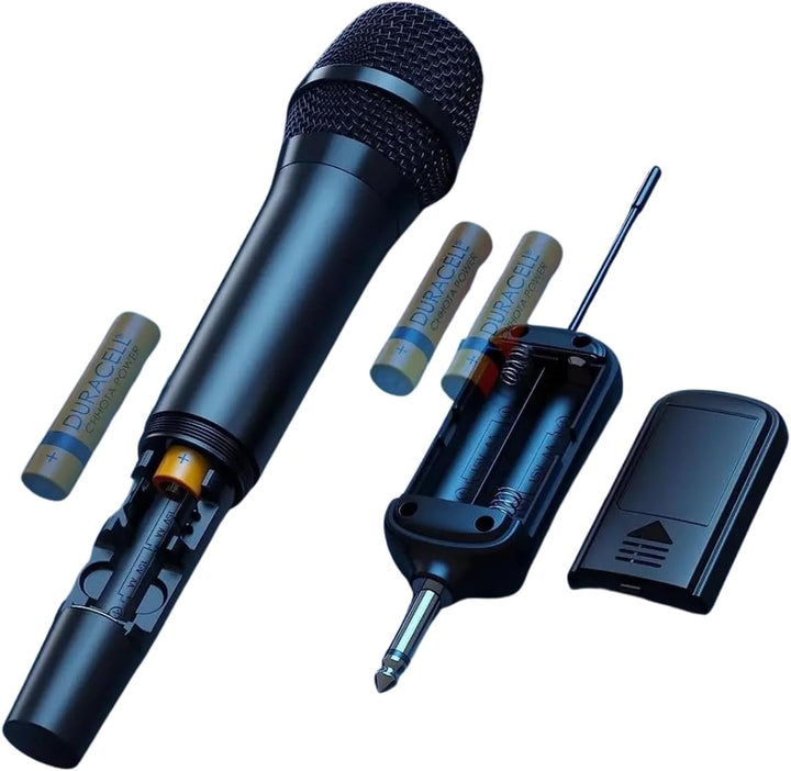 Maono WM760 A2 - Drahtloses Mikrofonsystem mit 2 Mikrofonen und Empfänger, schwarz