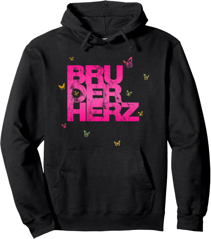 Schöne Idee für deinen Bruder: BRUDERHERZ (Vintage Edition) Pullover Hoodie