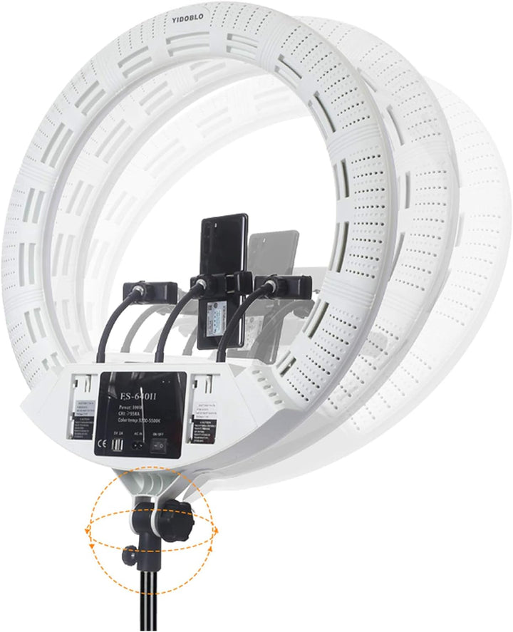 Yidoblo Dimmbar 22'inch 55cm 100w FS-640II LED Ringlicht Fotografie Beleuchtung mit Fernbedienung fü