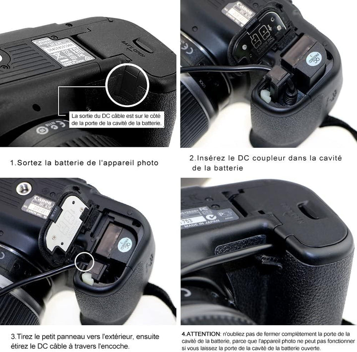 Glorich ACK-E6 Ersatz-AC-Adapter für Digitalkamera Canon EOS 5DS, 5DS R, 5D Mark II, 5D Mark III, 5D