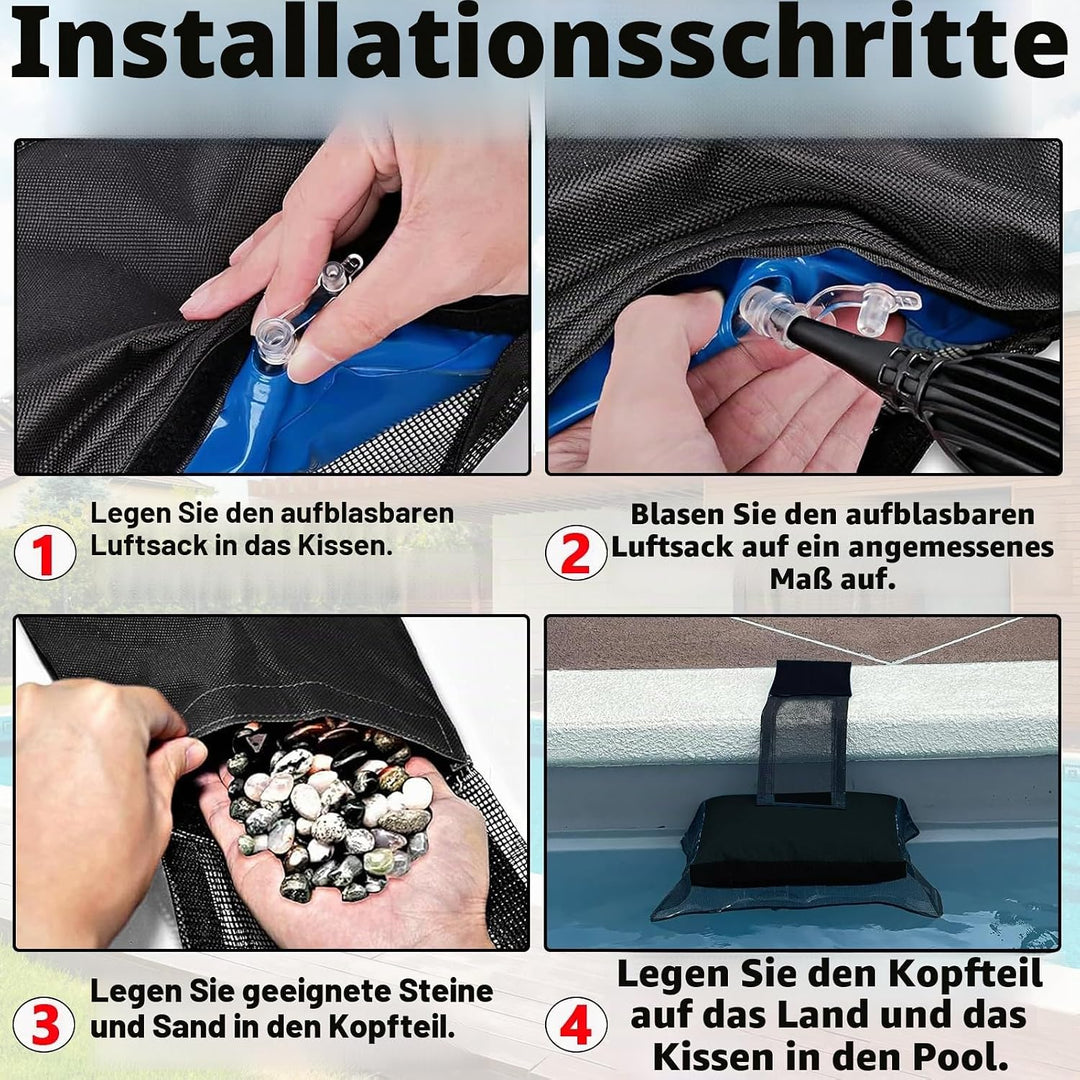 Omobolanle Tierrettende Fluchtrampe Schwimmhilfe für Schwimmbad Tierfluchtrampe Rettung Kleintiere b