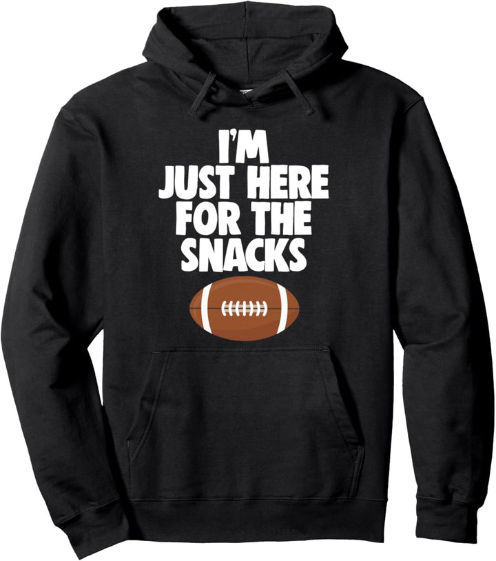 Ich bin gerade hier für das Snack-Zitat-Fussball-Geschenk Pullover Hoodie
