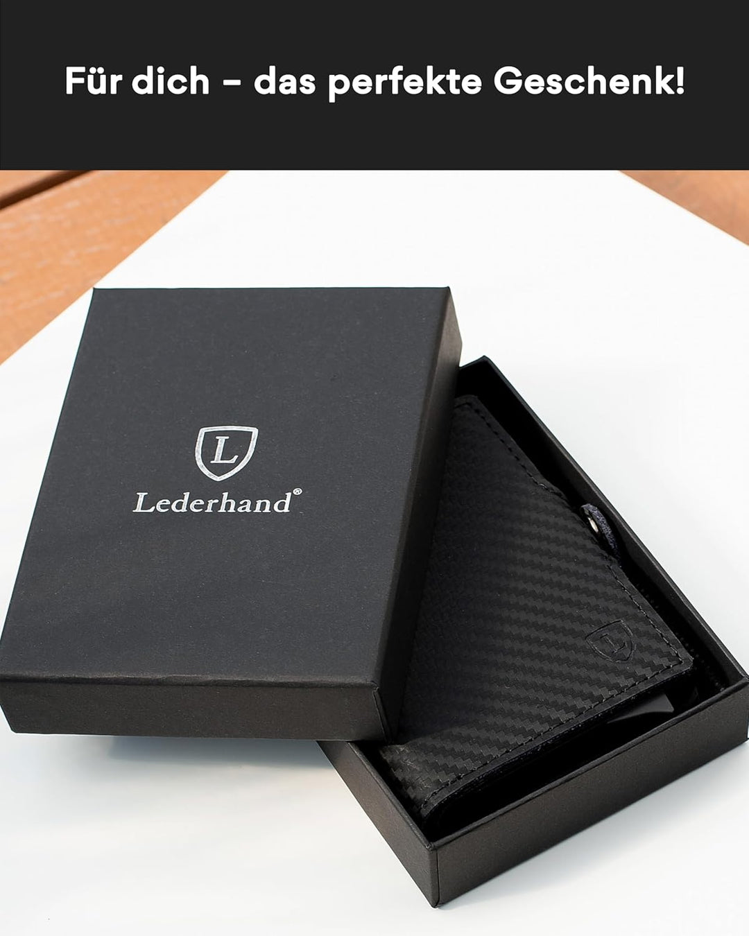 Lederhand Swipe Classic – Premium Echtleder Geldbörse handgemacht für Herren und Damen Portemonnaie