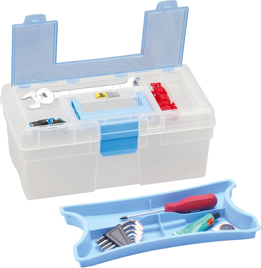 Allit 416401 McPlus Clear 12.5, blau, Aufbewahrungskoffer, Werkzeugkoffer, Nähkoffer, Werkzeugkiste