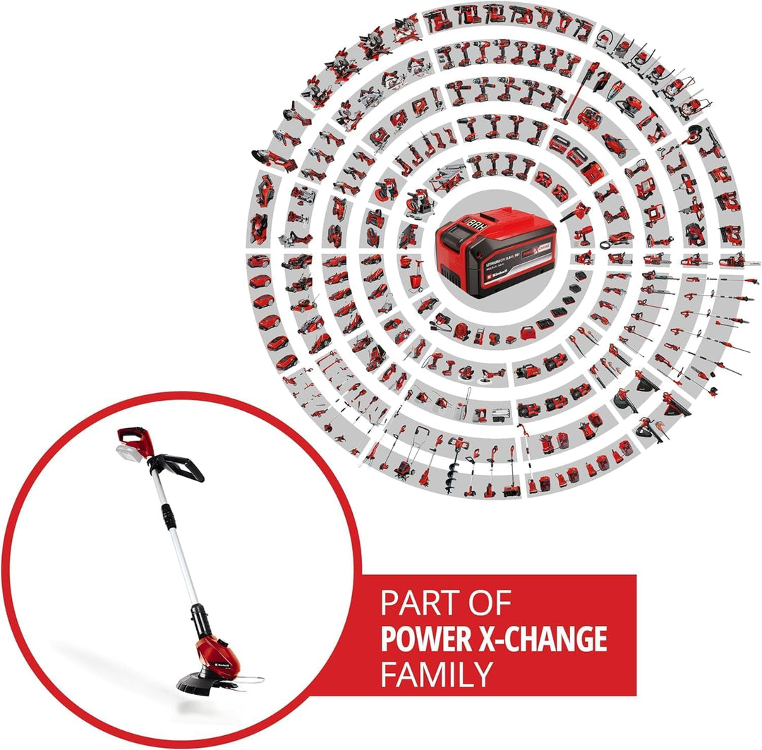 Einhell Akku-Rasentrimmer Power X-Change GE-CT 18 Li Solo (Li-Ion, 18V, 8500U/min, dreh- und neigbar
