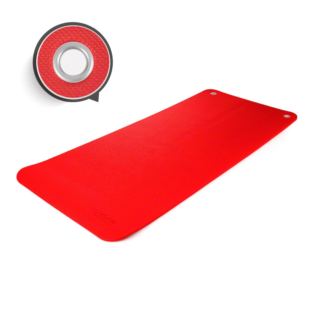 Sport-Tec Gymnastikmatte inkl. Ösen, LxBxH 140x60x1 cm Rot, Rot