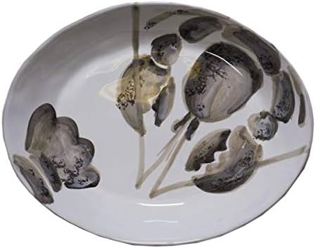 Virginia Casa 6er Set Pastateller Marina alle Motive oval 20x26cm weiss grau