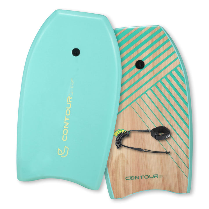 Reed Body Board Bodyboard für Strand, Kinder, Leichter EPS-Core, Doppelk, doppeltes Drehgelenk, gewi