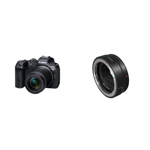 Canon EOS R7 Kamera spiegellose Camera + RF-S 18-150mm F3.5-6.3 is STM Objektiv & Bajonettadapter EF