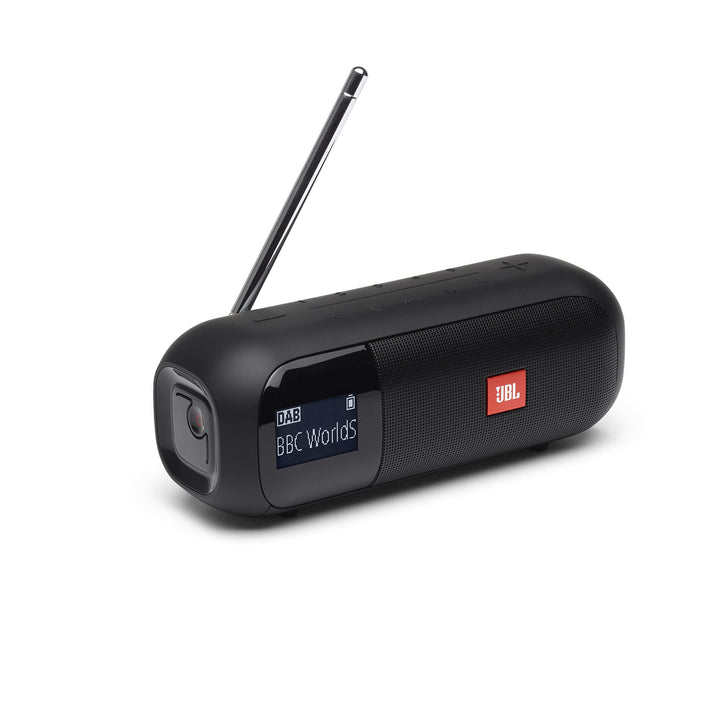 JBL Tuner 2 Radiorekorder in Schwarz – Tragbarer Bluetooth Lautsprecher mit MP3, DAB+ & UKW Radio –