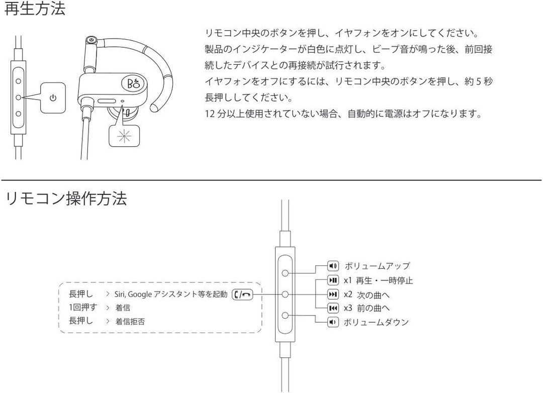Bang & Olufsen Earset - erstklassige drahtlose Kopfhörer, Weiss Weiss Kopfhörer, Weiss Kopfhörer