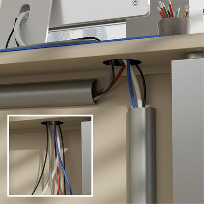 D-Line 1M5025A TV Kabelkanal, Kabelabdeckung, Kabel für wandmontierte Fernsehapparate kaschieren - 1
