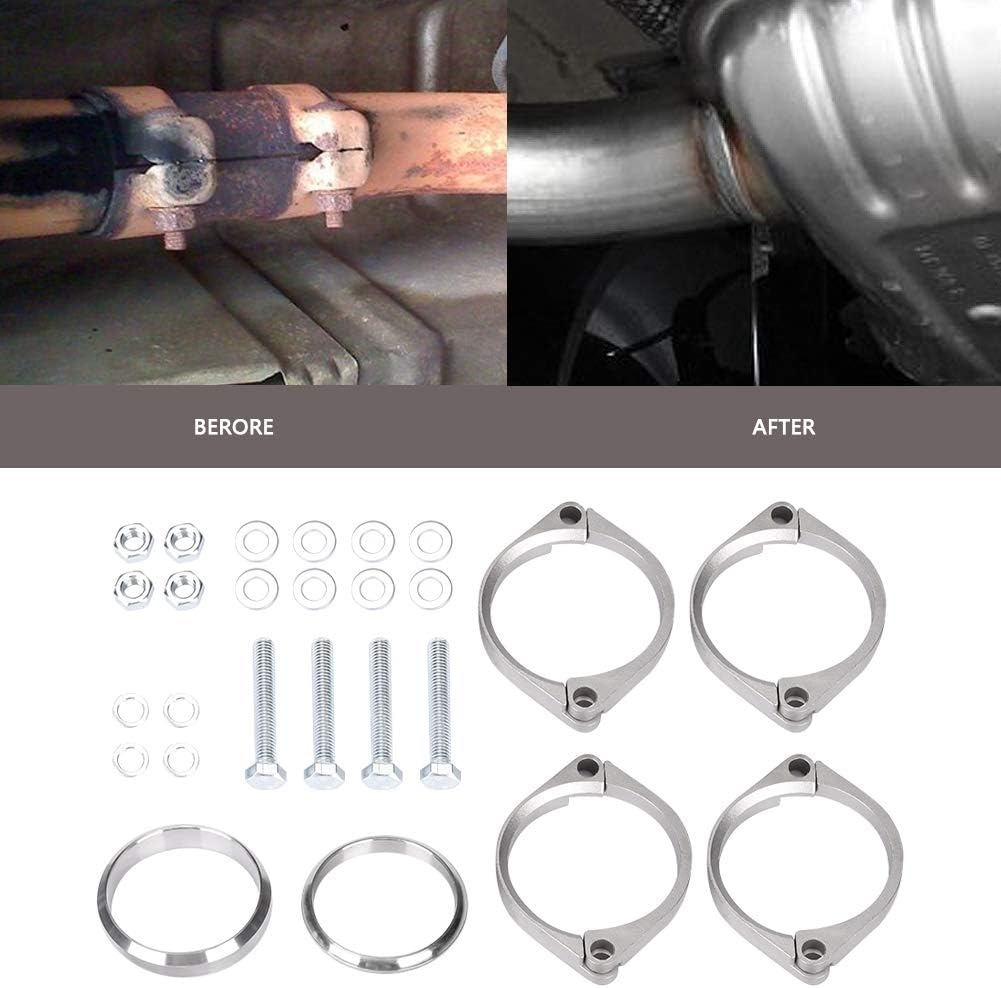Verrostet auspuff flansch schalldämpfer zurück kasten reparatur klemmhalterungen fit für e46 m3