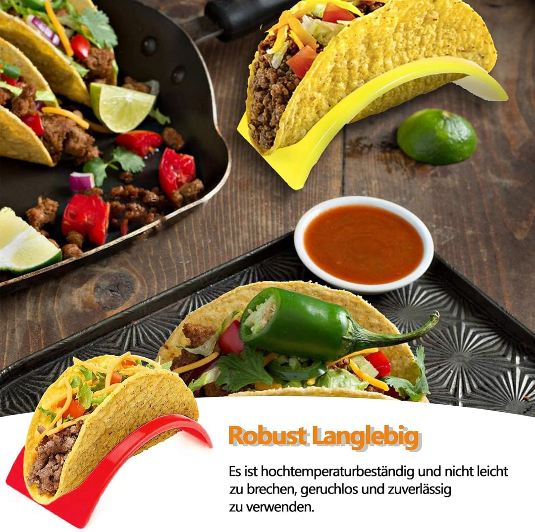 Taco Halter Ständer, 12 Stück Taco Halter, Taco Schalen, Hartplastik Taco Shell Halter Rack, Taco St