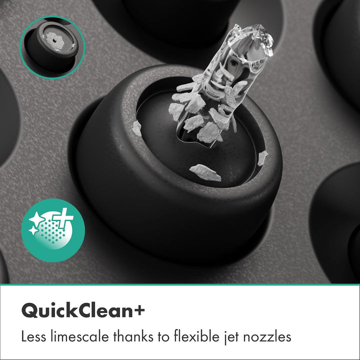 hansgrohe Rainfinity - wassersparender Duschkopf max. 6 l/min (EcoSmart+), Handbrause mit 3 Strahlar