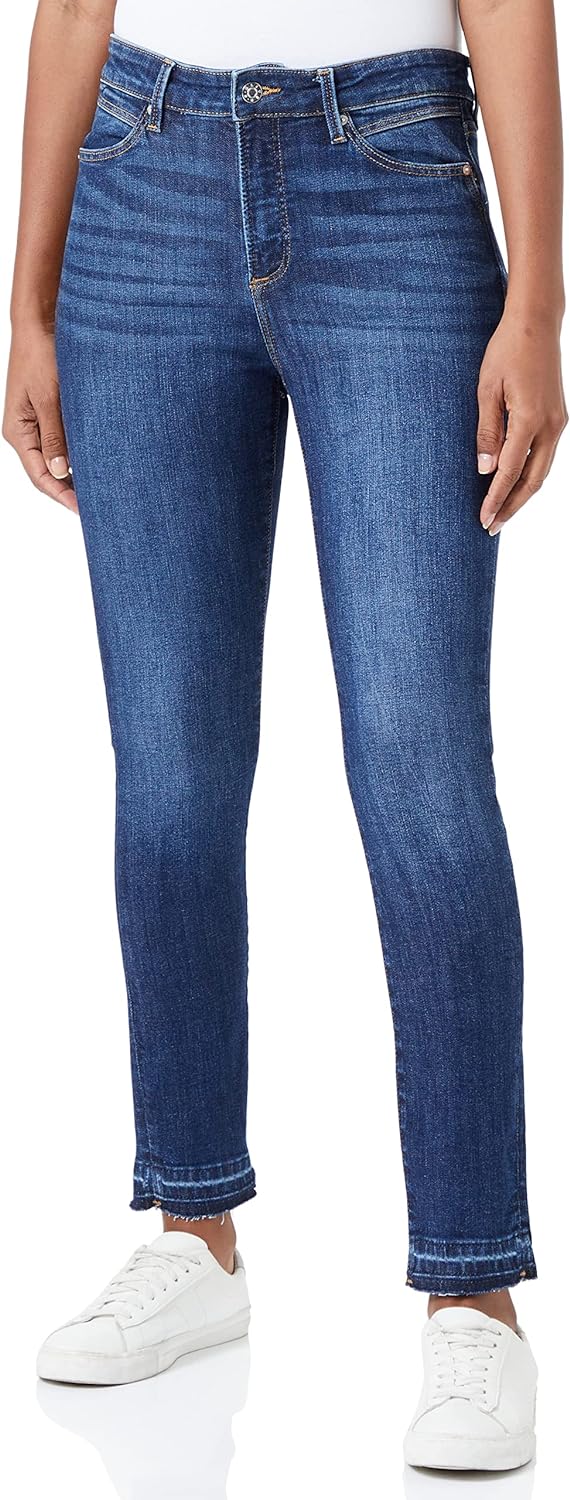 s.Oliver Damen Jeans, 7/8 Jeans Skinny 7 8, Ozeanblau, 36W / 34L EU