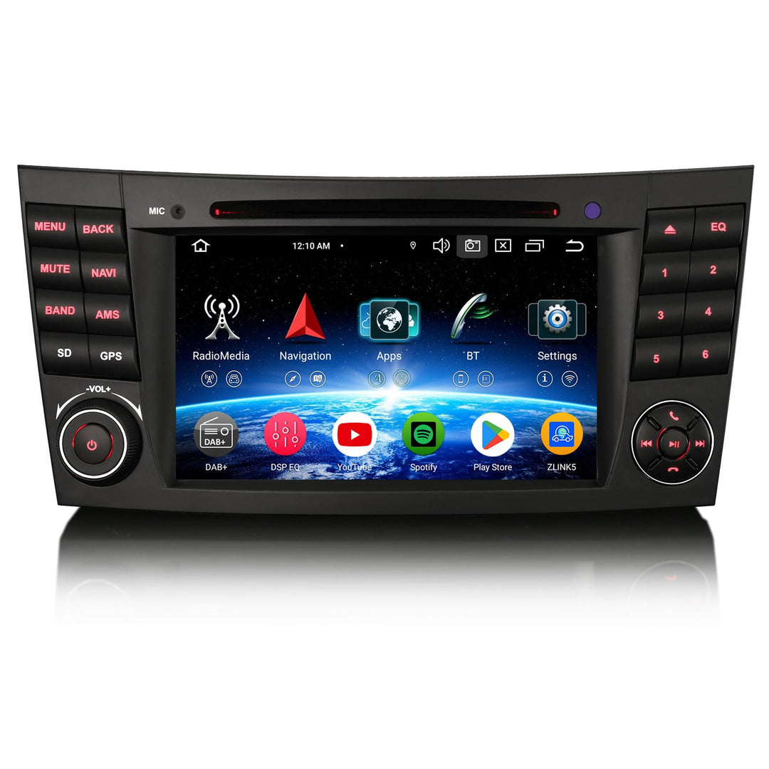 Erisin 7 Zoll 8-Kern 4GB+64GB Android 14 Autoradio GPS Navigation Für Mercedes Benz E Klasse W211 CL