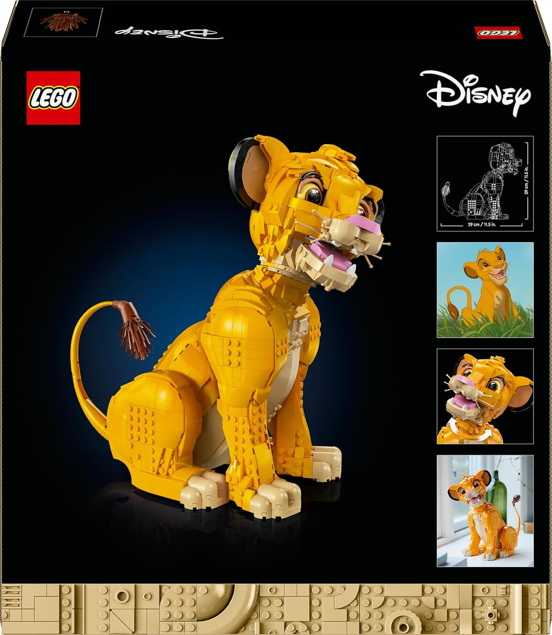 LEGO Disney Classic 43247 Simba, der junge König der Löwen, Sammlertierfigur