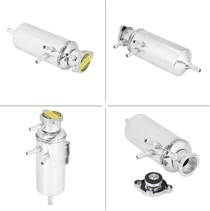 Kühlflüssigkeitsbehälter,350ml Kühlmittelbehälter Kit Aluminium Auto SUV Überlauf Catch Tank Kühler