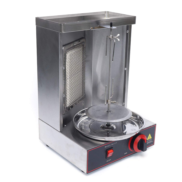 Dönergrill Vertikalgrill 2000W Elektro Grill Gas Kebab Machine, LPG Grill, 0-300℃ Temperatureinstell