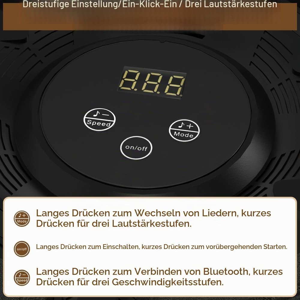 Topteng Bluetooth Music Boxing Machine mit 9 Geschwindigkeitsmodi und Zählmodus, Reaktionstraining,