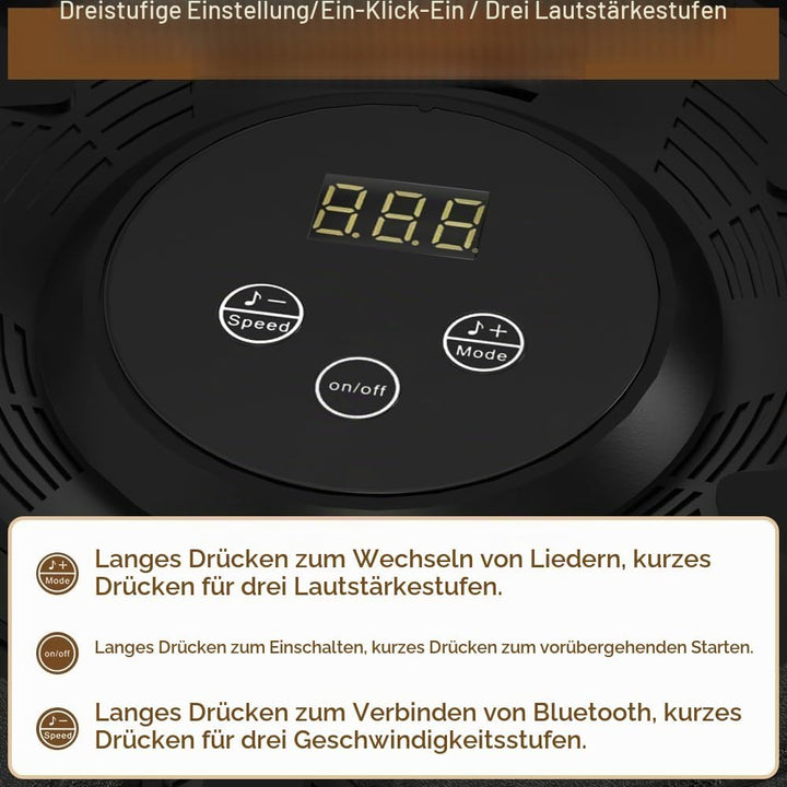 Topteng Bluetooth Music Boxing Machine mit 9 Geschwindigkeitsmodi und Zählmodus, Reaktionstraining,