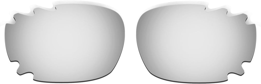 HKUCO Red/Titanium Polarized Replacement Lenses plus Red Earsocks Rubber Kit For Oakley Racing Jacke